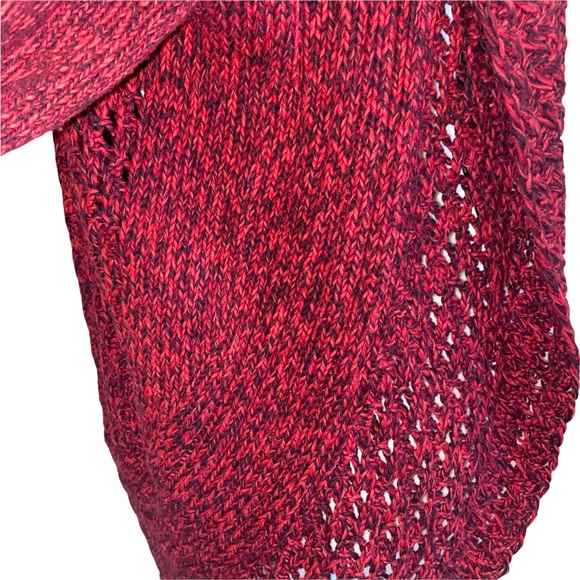 Eddie Bauer Red/Black Open Front Cardigan M - Picture 5 of 14